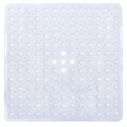 53X53Cm Shower Mat Suction Cup PVC anti Slip Bath Mat Square Shower Floor Pad Non Slip Safety Mat for Bathtub Bathroom Carpet