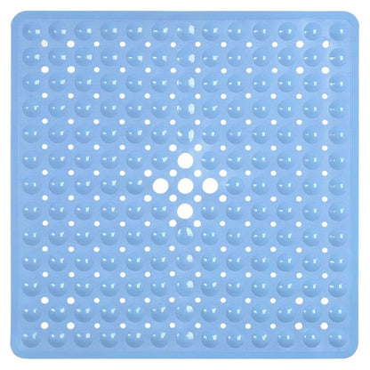 53X53Cm Shower Mat Suction Cup PVC anti Slip Bath Mat Square Shower Floor Pad Non Slip Safety Mat for Bathtub Bathroom Carpet