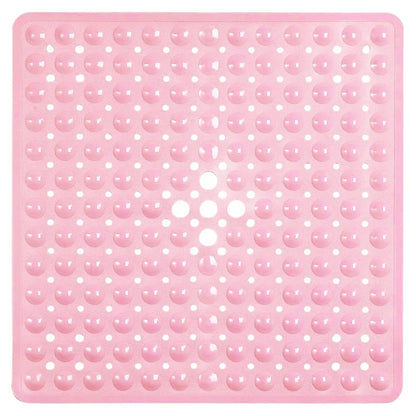 53X53Cm Shower Mat Suction Cup PVC anti Slip Bath Mat Square Shower Floor Pad Non Slip Safety Mat for Bathtub Bathroom Carpet