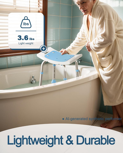 Shower Chair Adjustable Height Shower Stool