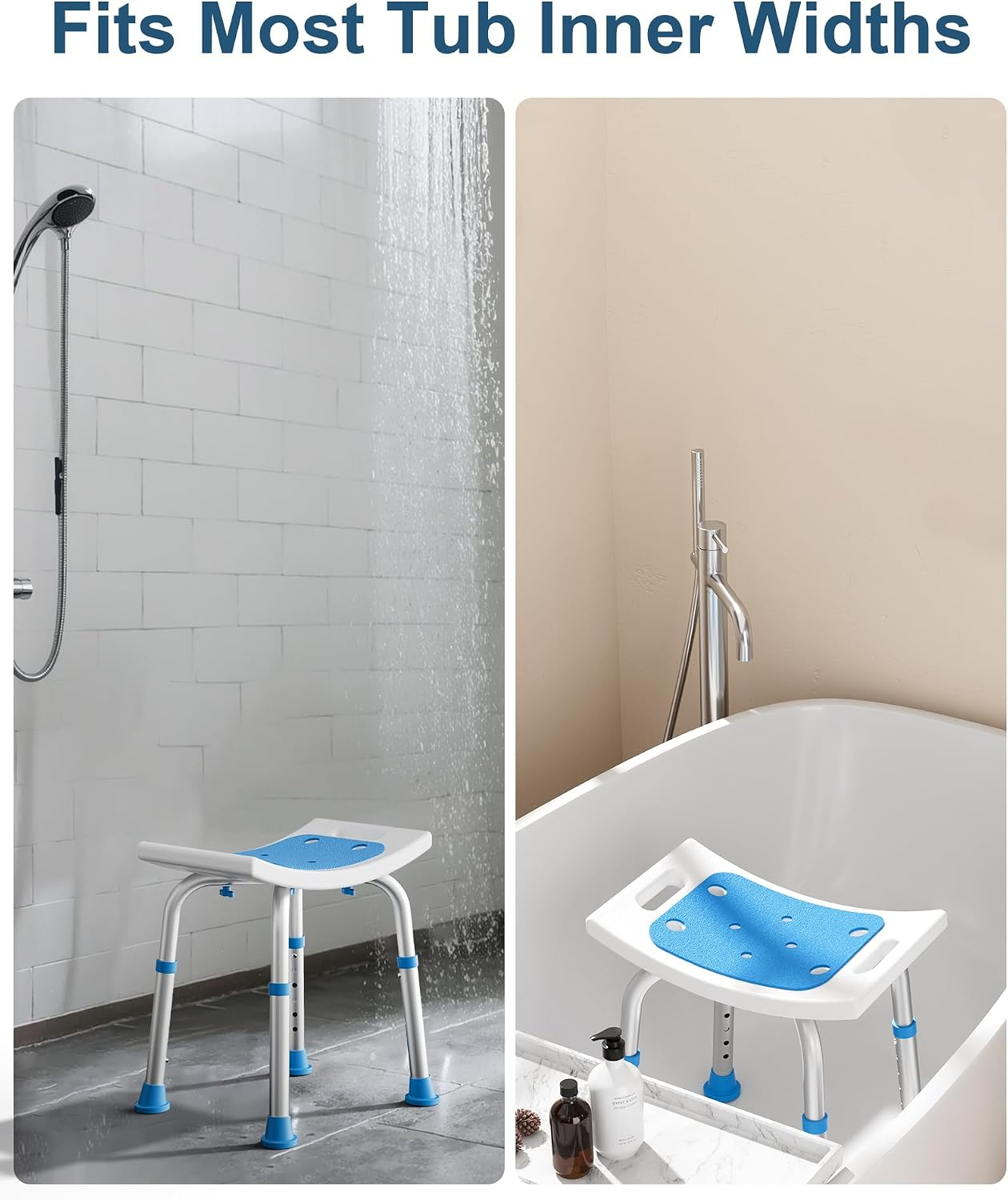 Shower Chair Adjustable Height Shower Stool