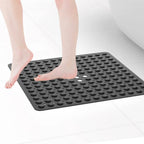 53X53Cm Shower Mat Suction Cup PVC anti Slip Bath Mat Square Shower Floor Pad Non Slip Safety Mat for Bathtub Bathroom Carpet