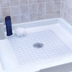 53X53Cm Shower Mat Suction Cup PVC anti Slip Bath Mat Square Shower Floor Pad Non Slip Safety Mat for Bathtub Bathroom Carpet