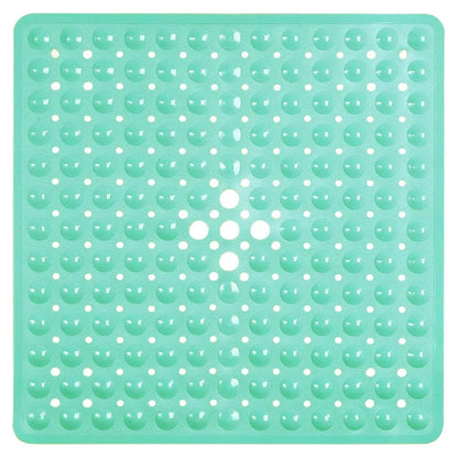 53X53Cm Shower Mat Suction Cup PVC anti Slip Bath Mat Square Shower Floor Pad Non Slip Safety Mat for Bathtub Bathroom Carpet